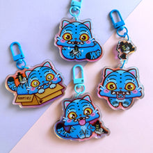 Load image into Gallery viewer, Tiger Rainbow Holo Acrylic Charm