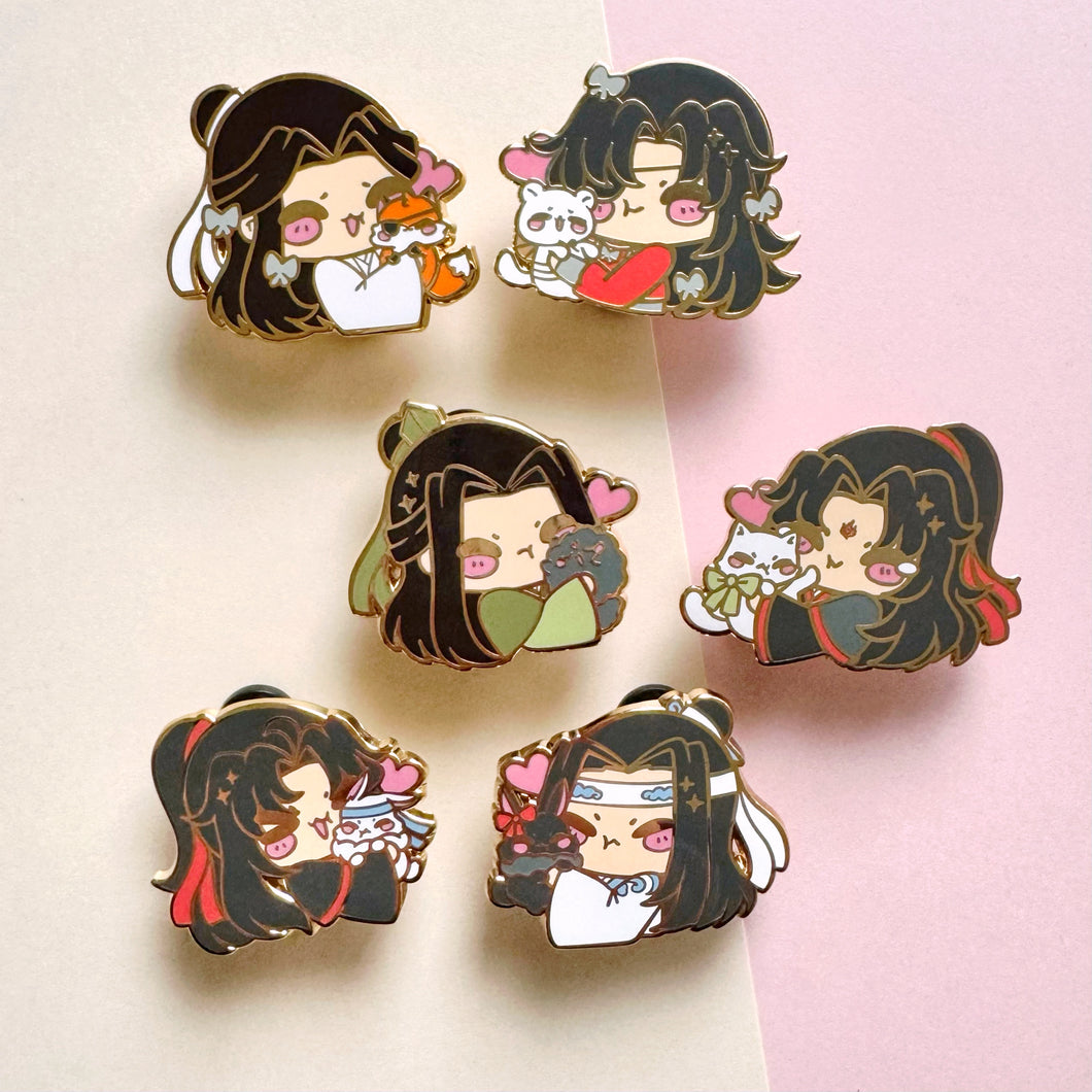 MXTX Animal Squish Chibi Pins