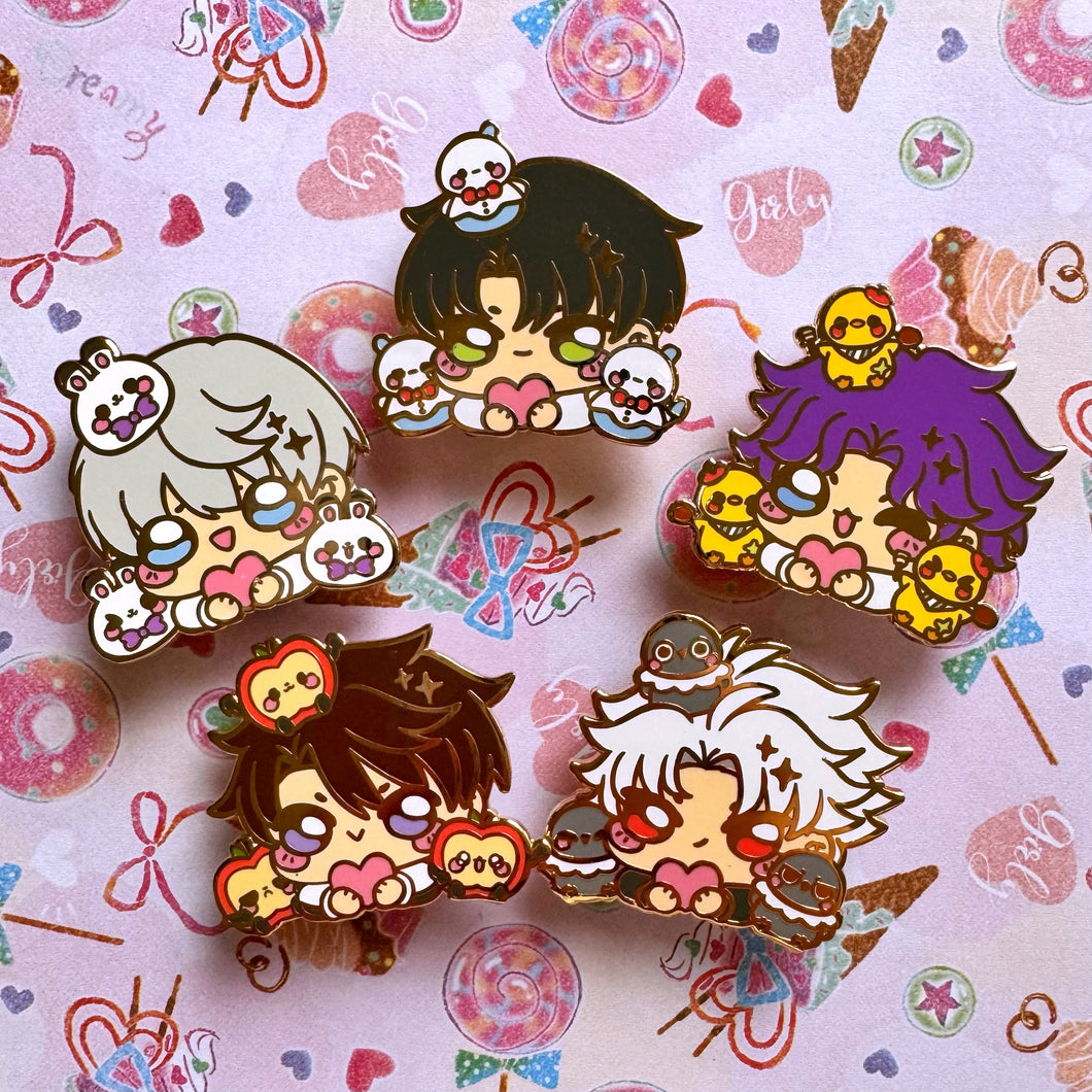 LADS Plush Pile Chibi Pins