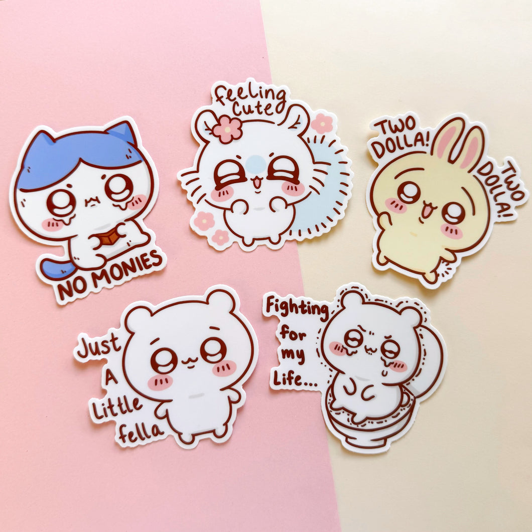 Cute Critters Vinyl Stickers