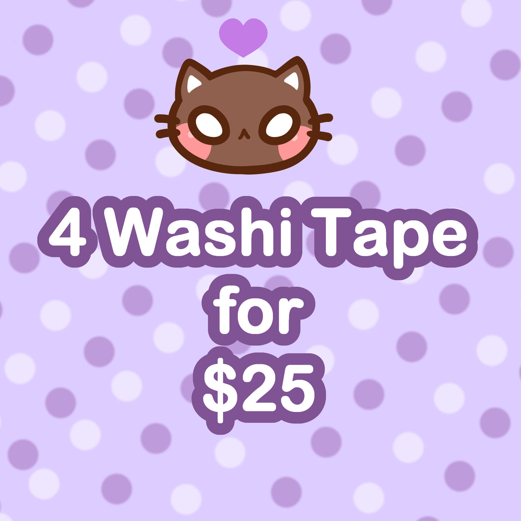 Pick 4 Washi Tape Deal