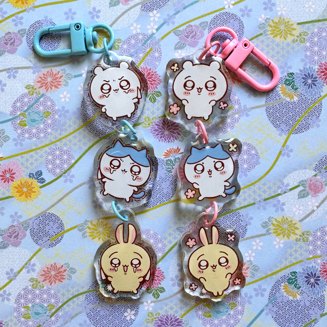 Cute Animal Linking Acrylic Charms