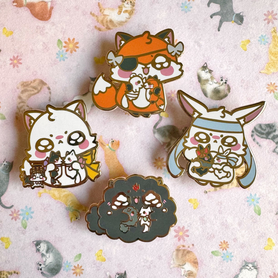 Danmei Blushy Kiss Pins