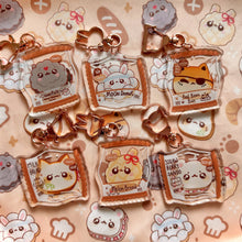 Load image into Gallery viewer, Animal Convenience Store Bread Acrylic Charms
