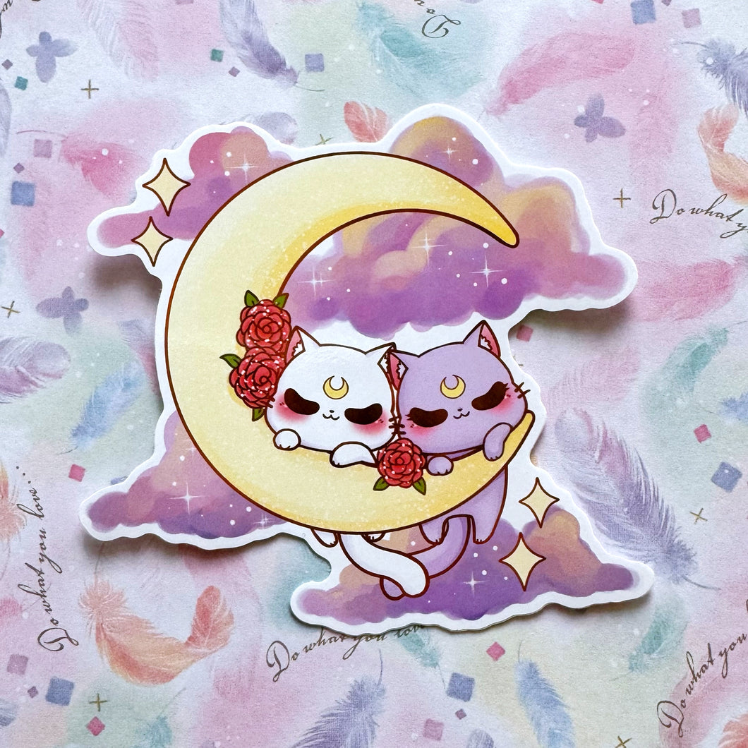 Moon Kitties Vinyl Sticker