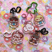 Load image into Gallery viewer, Witch Hat Cats Mini Acrylic Charm
