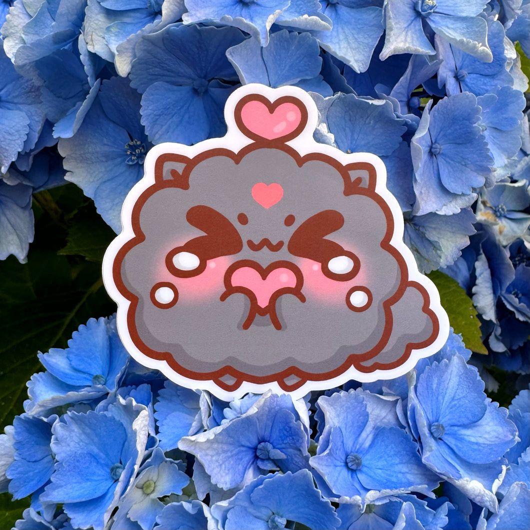 Heart Pup Vinyl Sticker