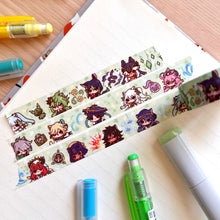 Load image into Gallery viewer, Genshin Inspired Neko Impact Sumeru Washi Tape
