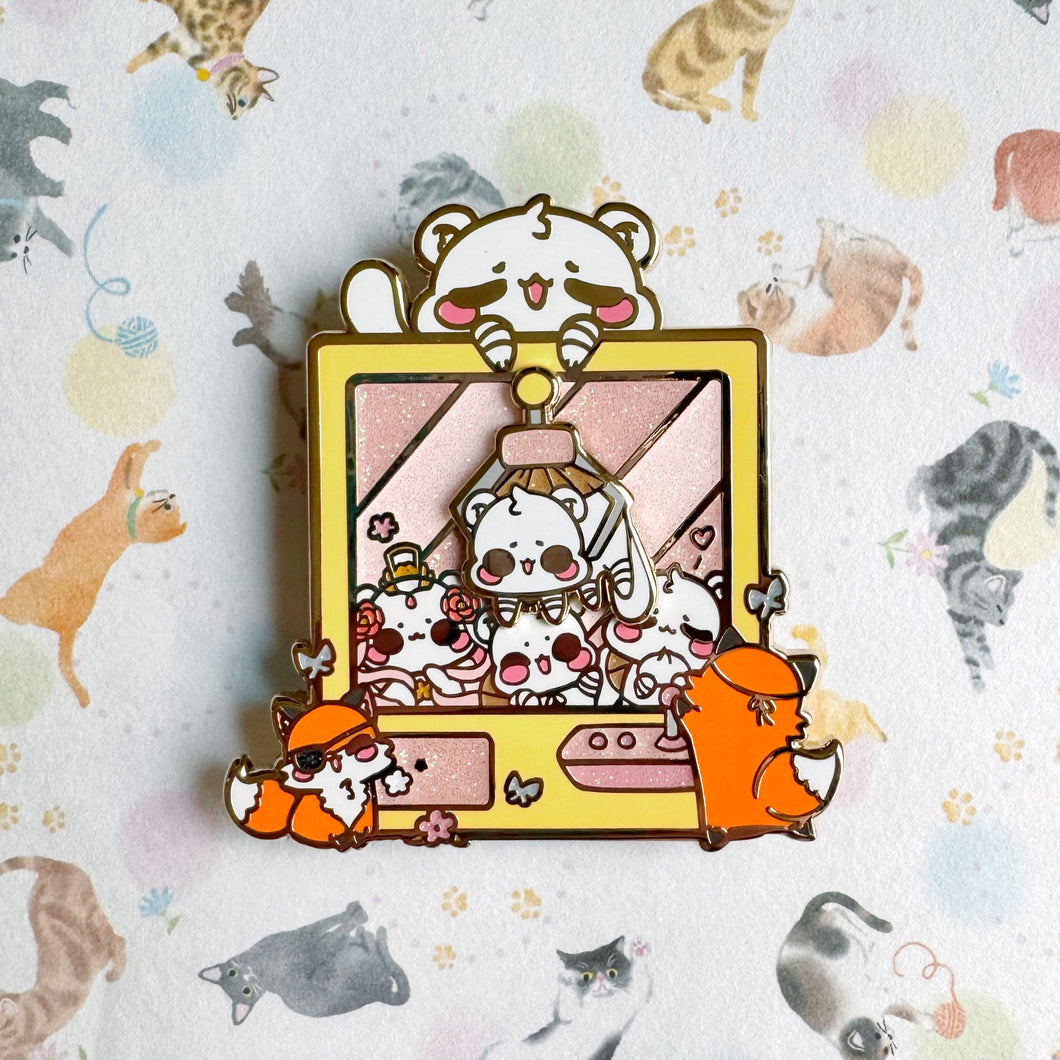 [Last Chance] Sparkle Vers. Ferret Crane Game Spinning Pin