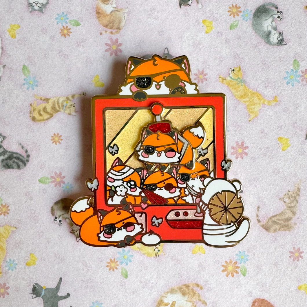 [Last Chance] Sparkle Vers. Fox Crane Game Spinning Pin