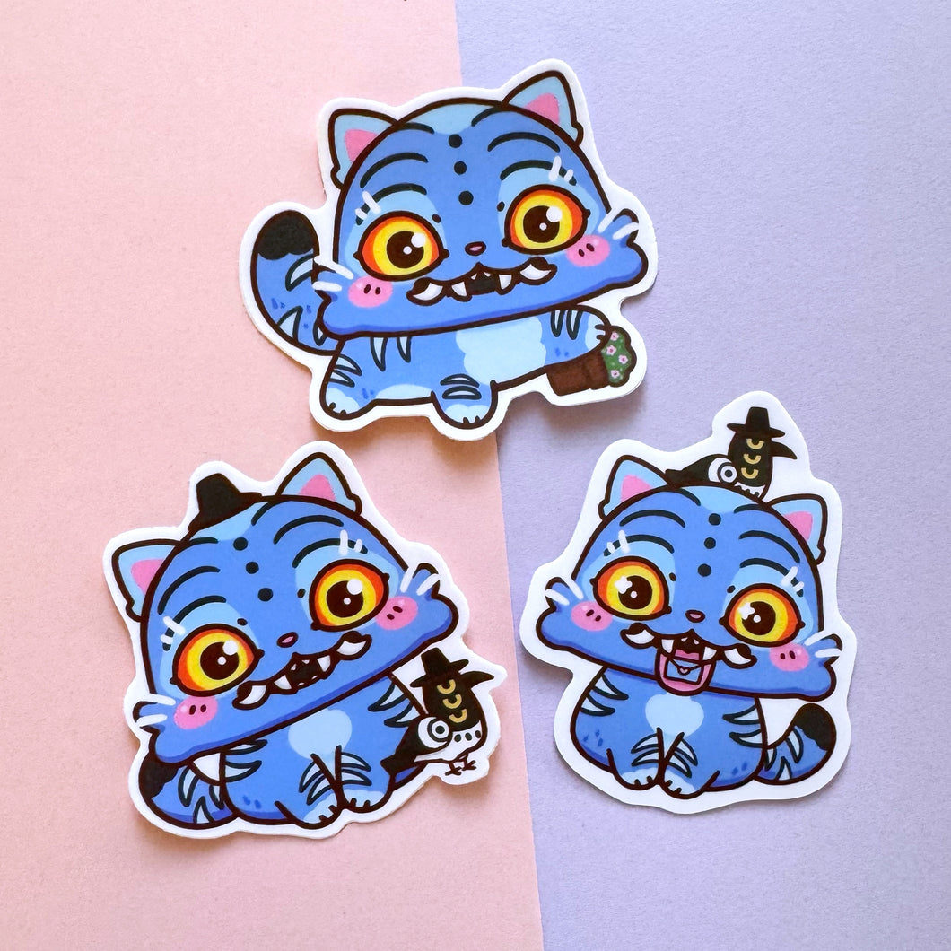 Tiger Vinyl Sticker Set