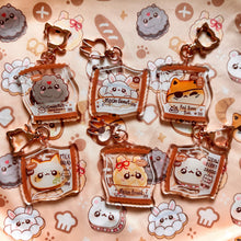 Load image into Gallery viewer, Animal Convenience Store Bread Acrylic Charms
