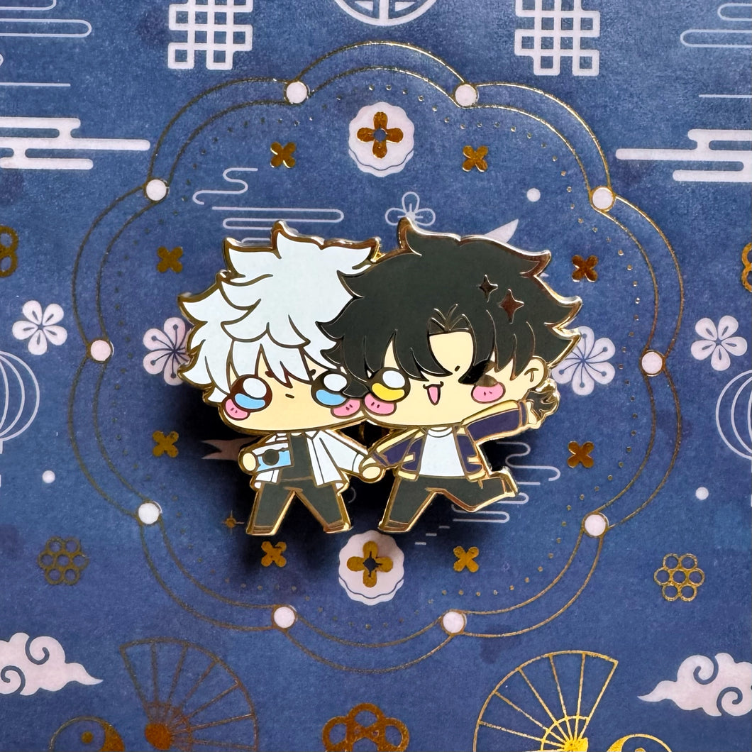 Time Duo Chibi Pin