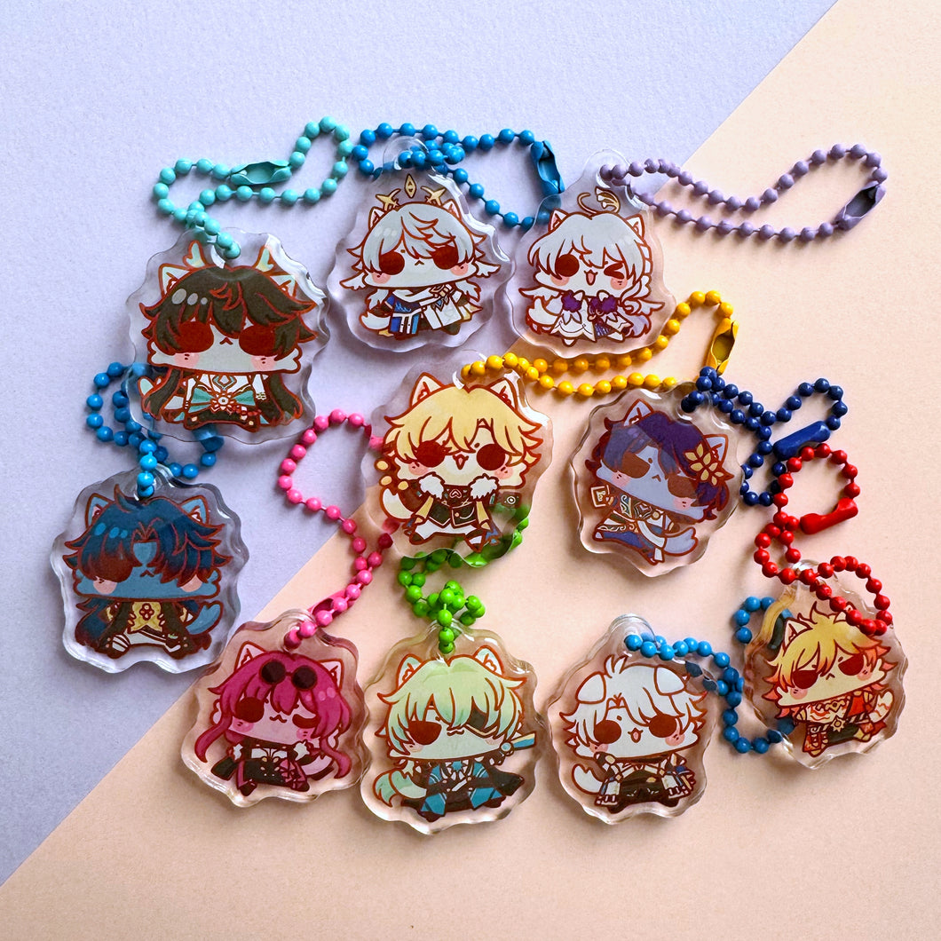 HSR Cats Acrylic Charms