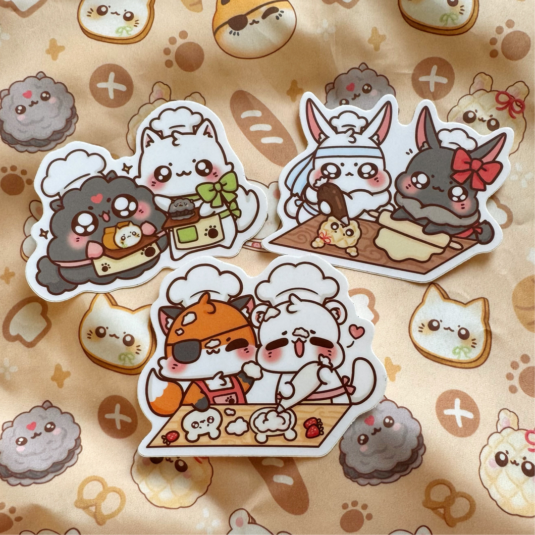 Bakery Animals Vinyl Sticker