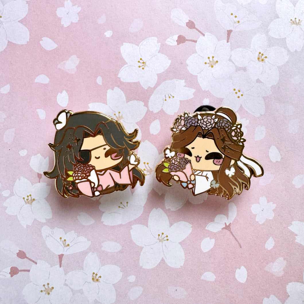 Pastel Florals Hualian Pin Set