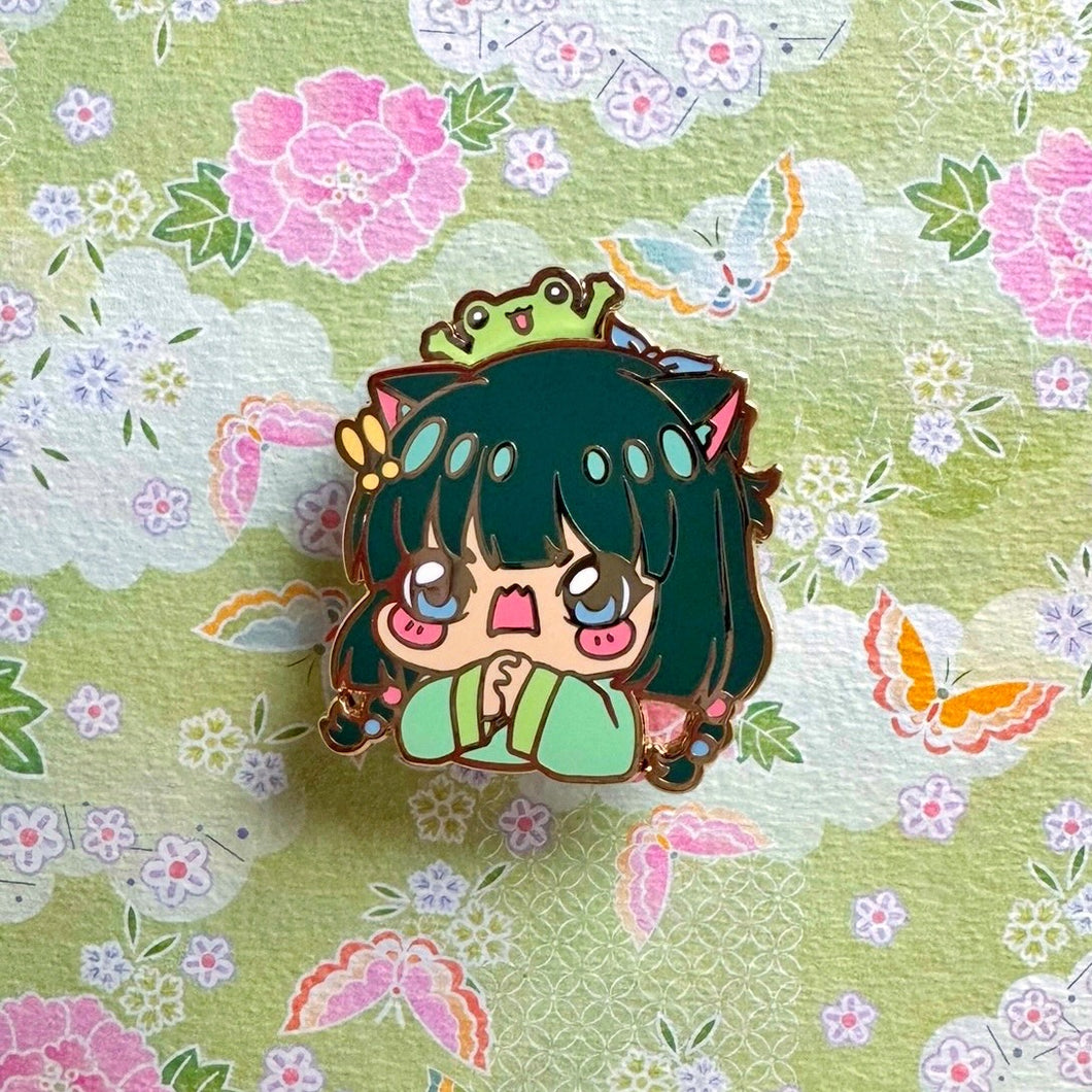 Apothecary Frog Chibi Springy Pin