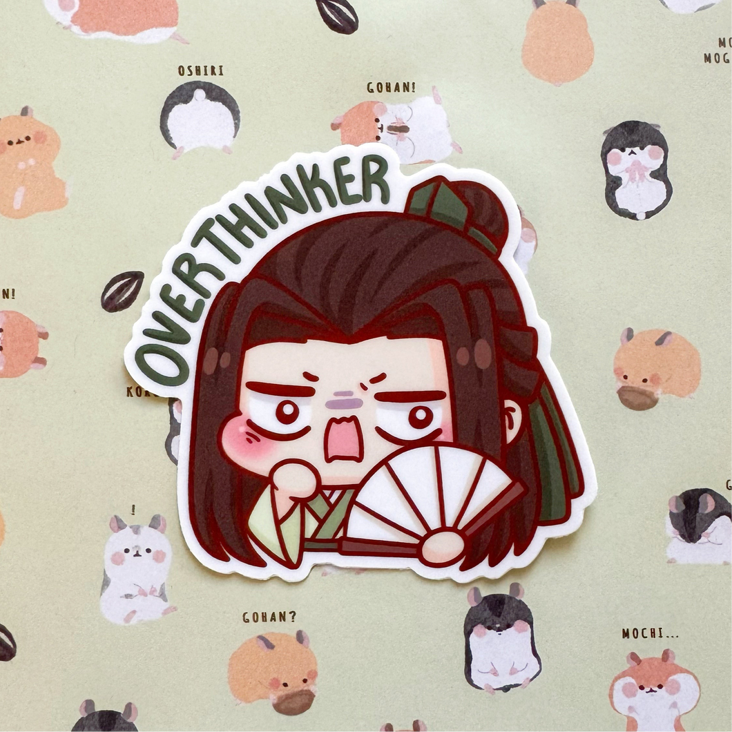 Overthinker Vinyl Sticker