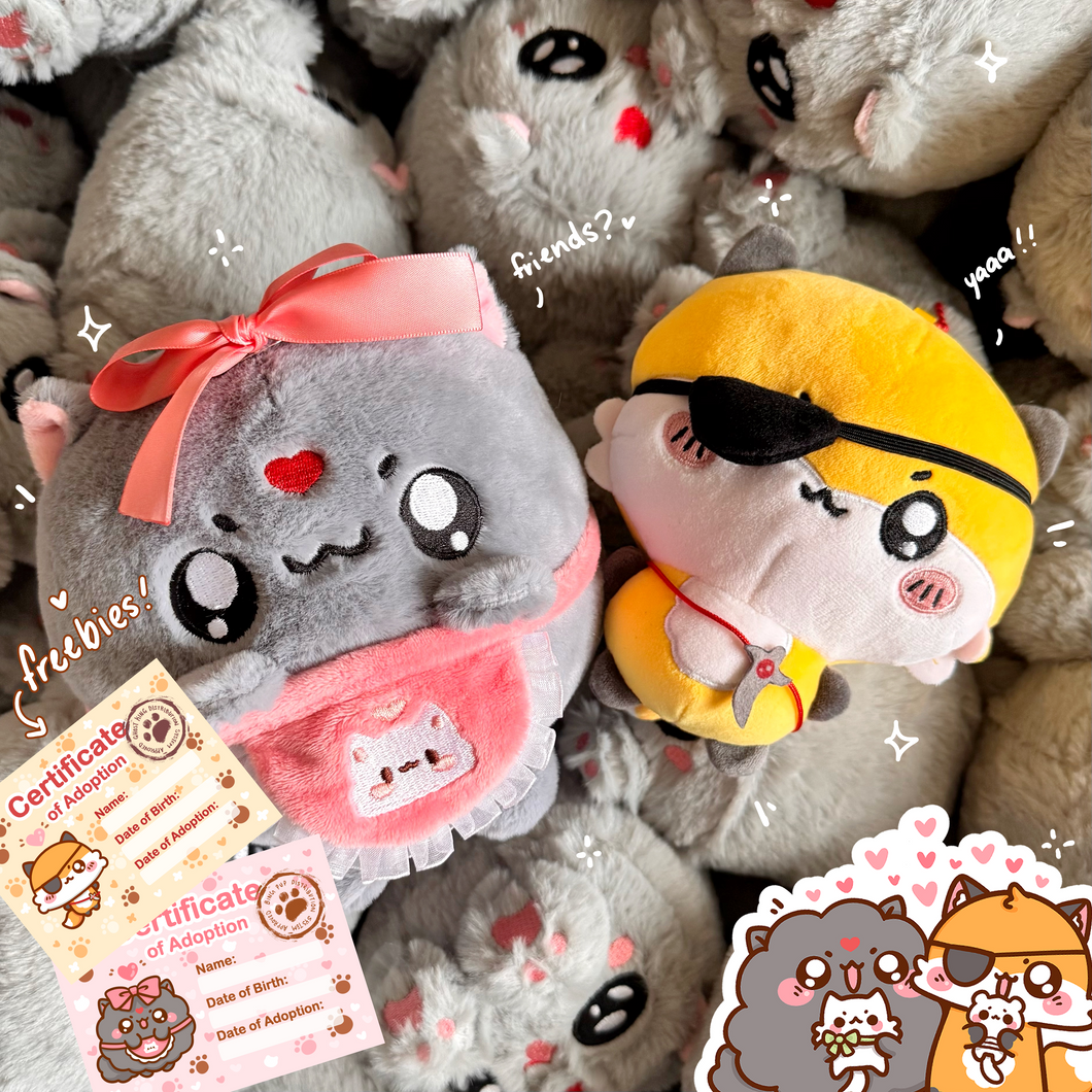 パクジミン　グッズ Double Trouble Plush Set (BingMaid & Fox Cheng Plushie Set