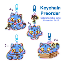 Load image into Gallery viewer, PREORDER Tiger Rainbow Holo Acrylic Charm
