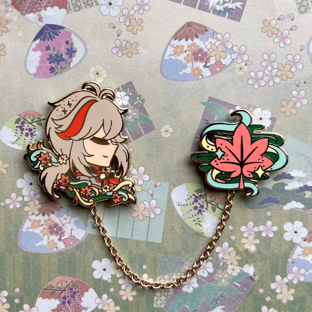 Kazuha Leaf Collar Pin