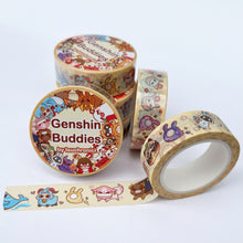 Load image into Gallery viewer, [Last Chance] Genshin Inspired Buddies Washi Tape
